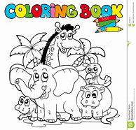 Image result for Large Print Animal Coloring Books