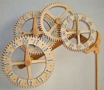 Image result for Wooden Gear Clocks Free Plans