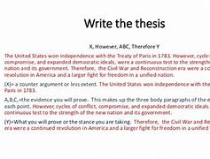 Image result for Apush Thesis Statement Examples