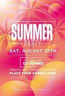 Image result for Summer Party Flyer Template Free