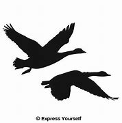 Image result for Flying Goose Silhouette