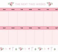 Image result for Free Printable Two-Week Planner