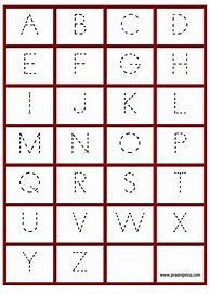 Image result for Alphabet Dotted Lines