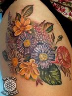 Image result for Wildflower Bouquet Tattoo