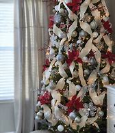 Image result for Criss Cross Ribbon On Christmas Tree