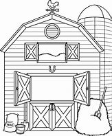 Image result for Outline of Barn