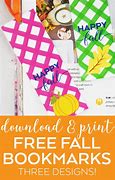 Image result for Free Printable Fall Bookmarks