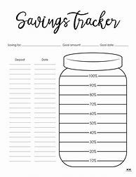 Image result for Savings Tracker Printable