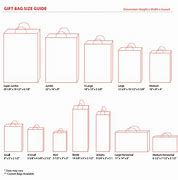 Image result for Gift Bag Sizes