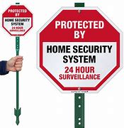 Image result for Home Security Yard Signs