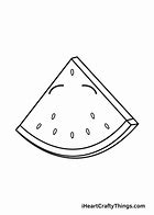 Image result for Watermelon Slice Sketch