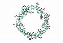 Image result for Holly Wreath Embroidery Design