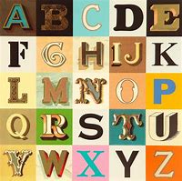 Image result for Alphabet Art Prints