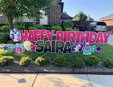 Image result for Happy Birthday Yard Signs