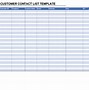 Image result for Customer Contact List Template Excel