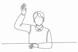 Image result for Student Raising Hand Icon