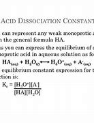 Image result for acid dissociation constant examples