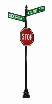 Image result for Decorative Stop Sign Poles