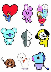 Image result for BT21 Stickers