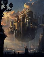 Image result for Futuristic Floating City Concept Art