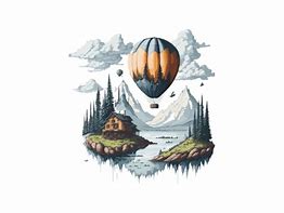 Image result for Hot Air Balloon Watercolor Art