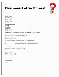 Image result for Business Letter CC Format