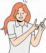 Image result for Lady Smiley-Face Pointing PNG