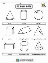 Image result for 3D Shapes Printable