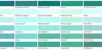 Image result for Mint Green Paint Color Chart