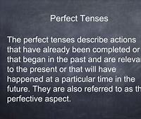 Image result for Perfective Aspect