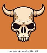 Image result for Cow Skull Outline