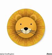 Image result for Round Lion Stickers