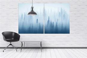 Image result for Mounted Canvas Forest Wall Art