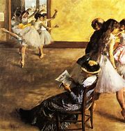 Image result for Edgar Degas Dancing Class