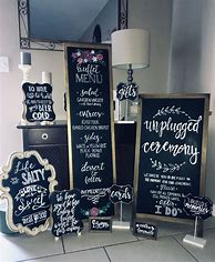 Image result for Chalkboard Wedding Sign Designs