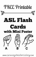 Image result for Sign Language Flash Cards for Kids Printable