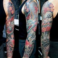 Image result for Japanese Sleeve Tattoo Flash Designs