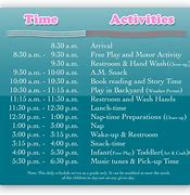 Image result for Daily Schedule Template Excel