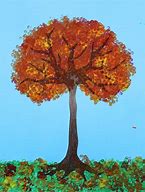 Image result for Fall Paintings On Tree Slices