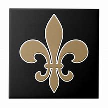 Image result for Black and Gold Styrofoam Glitter Fleur De Lis