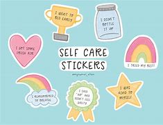 Image result for Self-Care Stickers