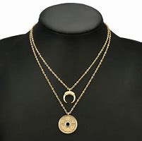 Image result for Double Chain Necklace Silver