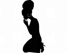 Image result for African American Woman Praying SVG