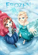 Image result for Anime Anna and Elsa From Frozen