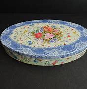 Image result for Floral Oval Tin for Roses