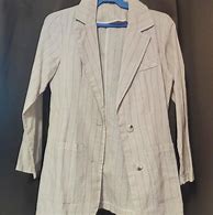 Image result for Pinstripe Blazer Beige Women