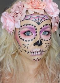 Image result for Cool Skeleton Makeup