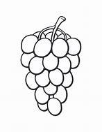 Image result for Grapes Outline