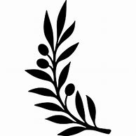 Image result for Curved Leaf Branch Silhouette