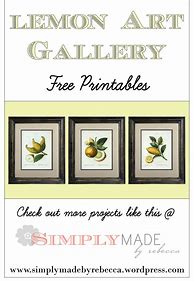 Image result for Free Printable Lemon Prints